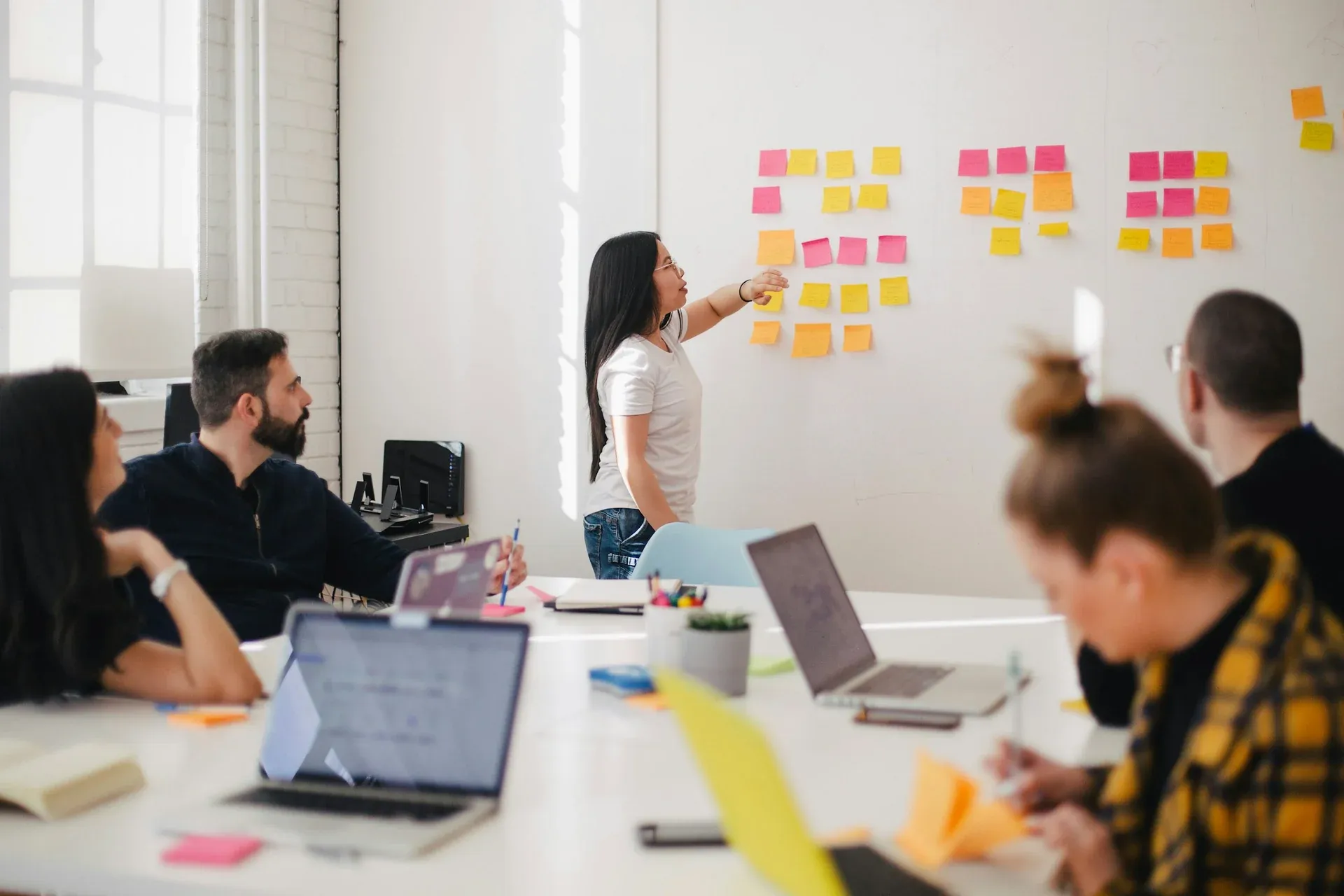 The WzTechno team in a project meeting