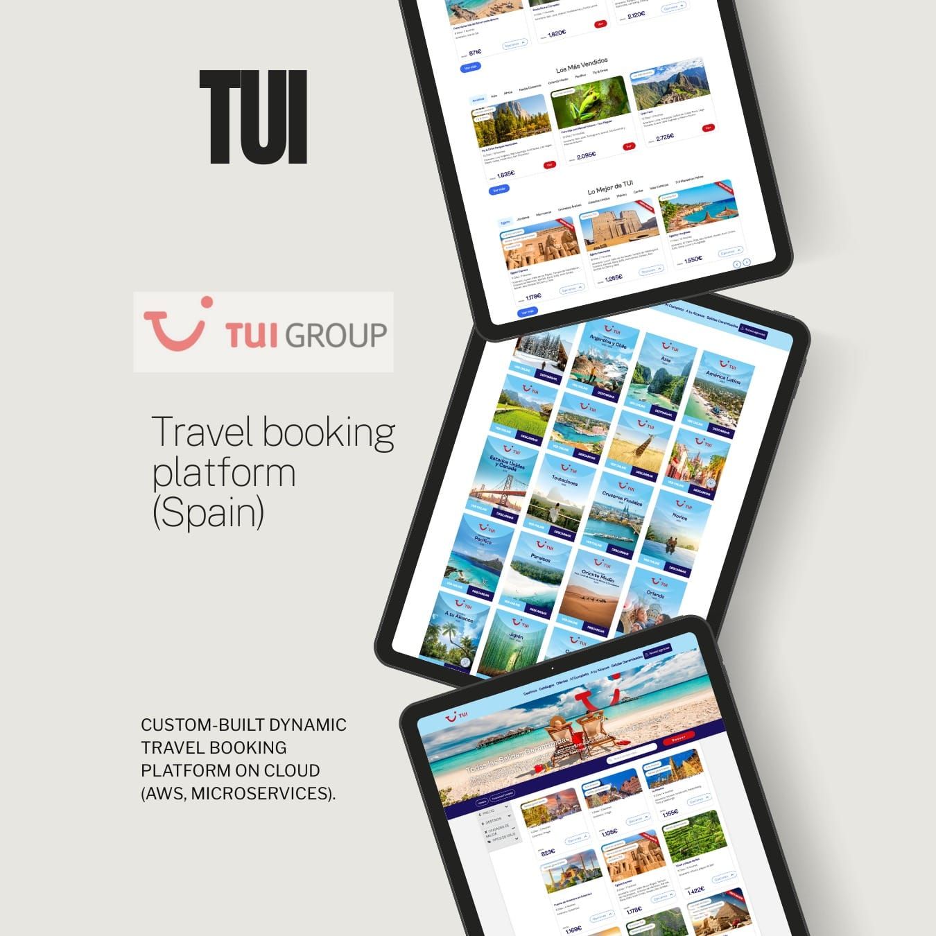 TUI Group website screenshot